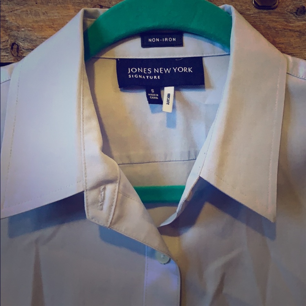 Light blue business blouse